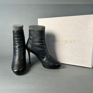 Jimmy Choo Black Heeled Boots